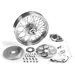 V-Twin Manufacturing 16" X 3.00" Rear Wheel Kit With Caliper Chrome