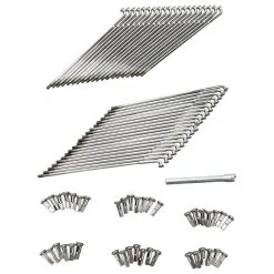 Drag Specialties Chrome 21" Drop Center Spoke Set