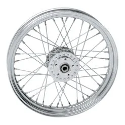 Biker's Choice 40 Spoke Chrome Front Wheel 19" X 2.5"