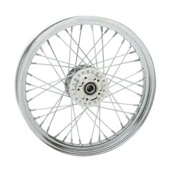 Biker's Choice 40 Spoke Chrome Front Wheel 19" X 2.5"