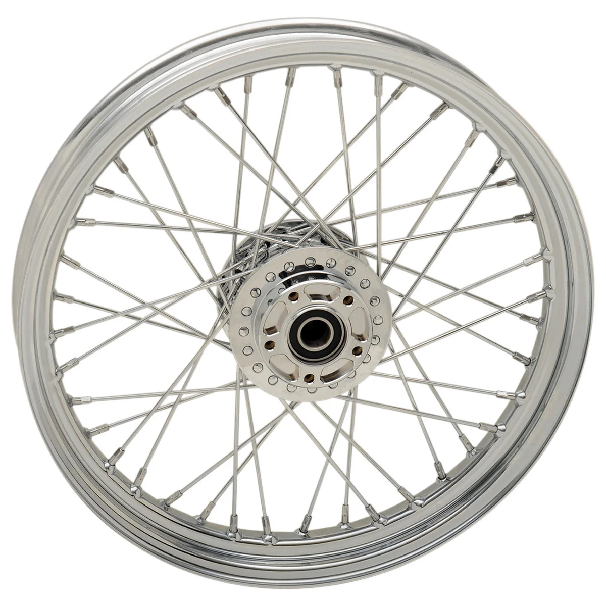 Biker's Choice 40 Spoke Chrome Front Wheel Non ABS 19" X 2.5"