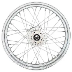 Biker's Choice 40 Spoke Chrome Front Wheel Non ABS 19" X 2.5"