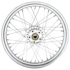 Biker's Choice 40 Spoke Chrome Front Wheel Non ABS 19" X 2.50"
