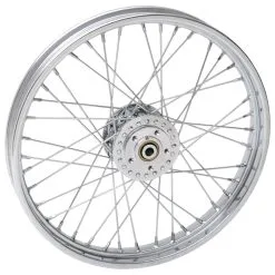 Biker's Choice 40 Spoke Chrome Front Wheel 21" X 2.15"