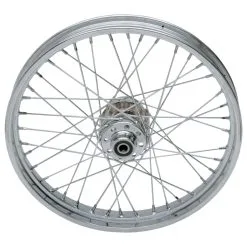 Biker's Choice 40 Spoke Chrome Front Wheel Non ABS 21" X 2.15"
