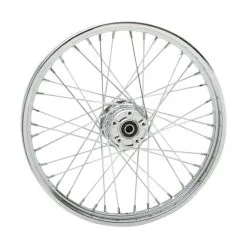 Biker's Choice 40 Spoke Chrome Front Wheel Non ABS 21" X 2.15"