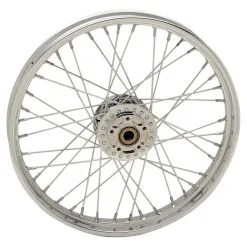 Biker's Choice 40 Spoke Chrome Front Wheel Non ABS 21" X 2.15"