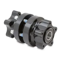Arlen Ness Front Cartridge Hub Kit Dual Disc Black