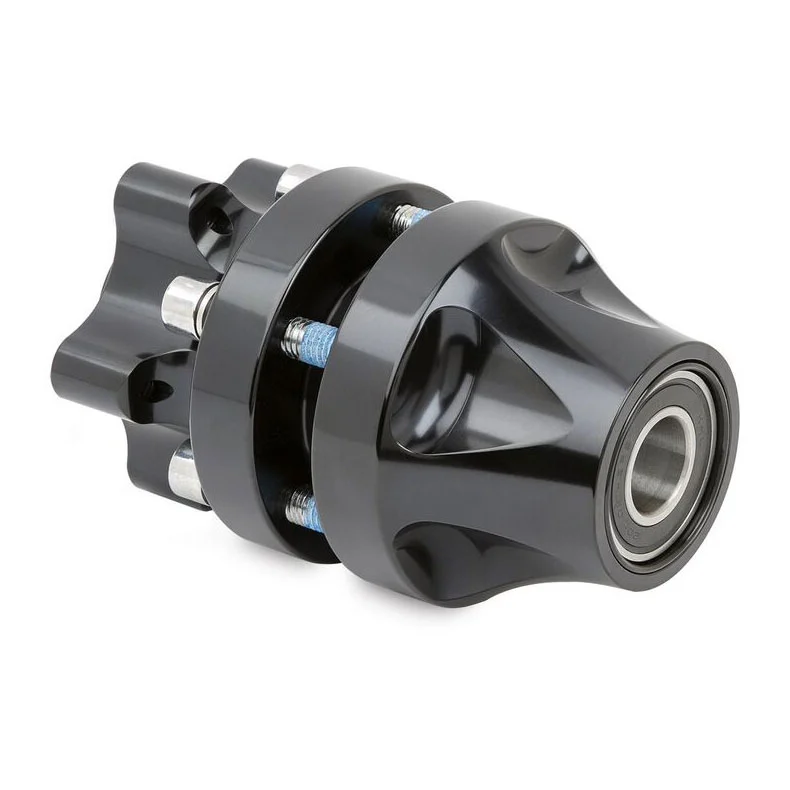 Arlen Ness Front Cartridge Hub Single Disc Black