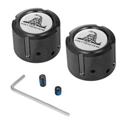 Figurati Designs Front Axle Nut Covers Black Gadsden