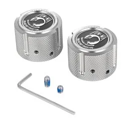 Figurati Designs Front Axle Nut Covers Stainless POW MIA