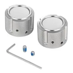 Figurati Designs Front Axle Nut Covers Stainless Plain
