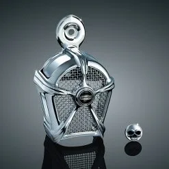Kuryakyn Mach 2 Chrome Horn Cover W/Chrome Mesh