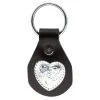 Eagle Leather Heart Concho Key Fob