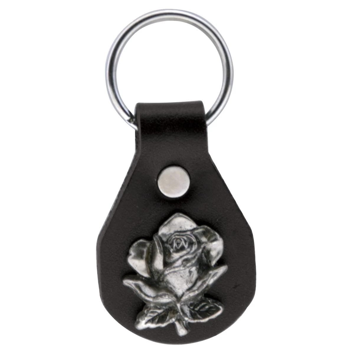 Eagle Leather Rose Concho Key Fob