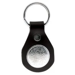 Eagle Leather Round Concho Key Fob