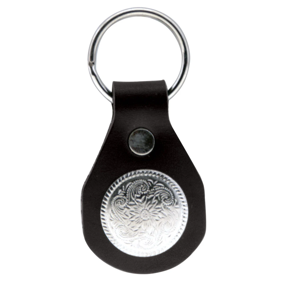 Eagle Leather Round Concho Key Fob