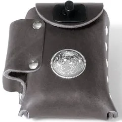 Eagle Leather Cigarette Case With Concho