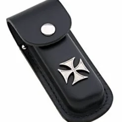 Eagle Leather Maltese Cross Concho Molded Knife Case