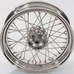 V-Twin Manufacturing Replica 40 Spoke Chrome Star Hub Rear Wheel, 16 X 4.00"