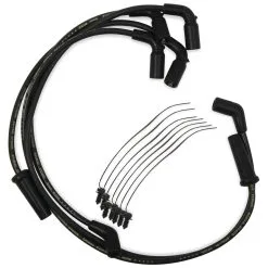 ACCEL Black S/S 8mm Spiral Core Wire Set