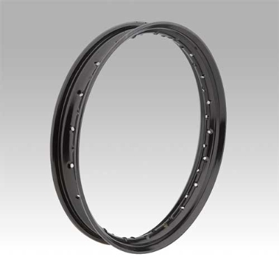V-Twin Manufacturing Early Black Steel Rim, Black 18"