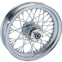V-Twin Manufacturing 40 Spoke Chrome Front Wheel, 16" X 3.00"