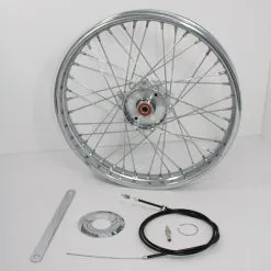 V-Twin Manufacturing 19" X 1.85" Mini Brake Wheel Assembly