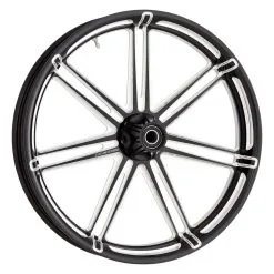 Arlen Ness 7-Valve Black Front Wheel, 18" X 3.5" ABS