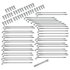 Drag Specialties Spoke Set For Spun Steel Hub 16" Rim