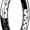 V-Twin Manufacturing Early Black Steel Rim, 18"