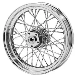 V-Twin Manufacturing 40 Twisted Spoke Front Wheel, 16" X 3.00"