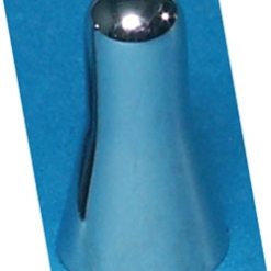 J&P Cycles Chrome Flared Valve Stem Covers For Rubber Valve Stems