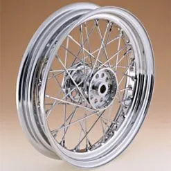 V-Twin Manufacturing 40 Spoke Chrome Wheel, 16" X 3.00"