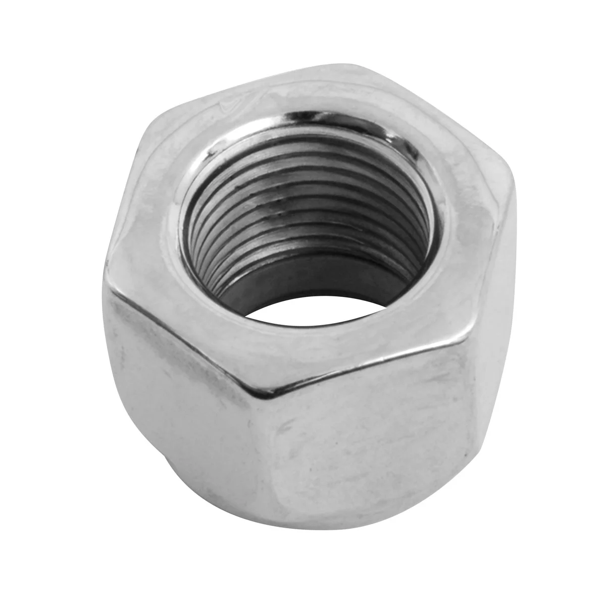 V-Twin Manufacturing Rear Axle Chrome Nyloc Nut - Image 2
