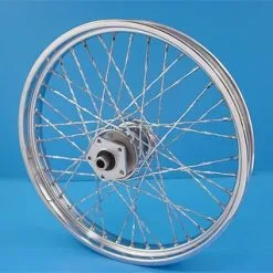 V-Twin Manufacturing Twirled 40 Spoke Front Wheel, 21" X 2.15"