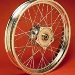 V-Twin Manufacturing 40 Spoke Front Chrome Wheel, 21" X 1.85"