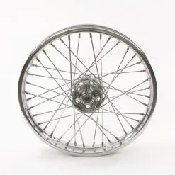 V-Twin Manufacturing Replica 40 Spoke Chrome Star Hub Front Wheel, 19" X 1.85"