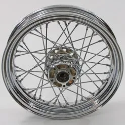 V-Twin Manufacturing Replica 40-Spoke Chrome Front Wheel, 16" X 3.00"