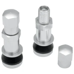 Drag Specialties Bolt In Wheel Valve Stems, Chrome For .30" Holes