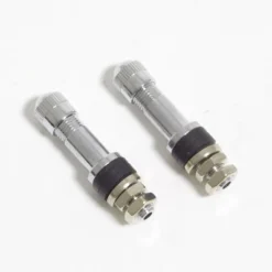 Drag Specialties Wheel Valve Stems, Silver Anodized For .24" Holes