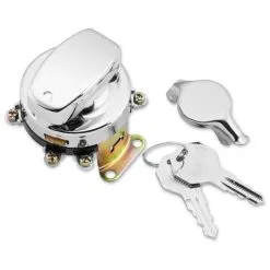 Twin Power Fat Bob Style Chrome Ignition Switch