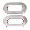 J&P Cycles Stainless Steel Axle Adjuster Plates