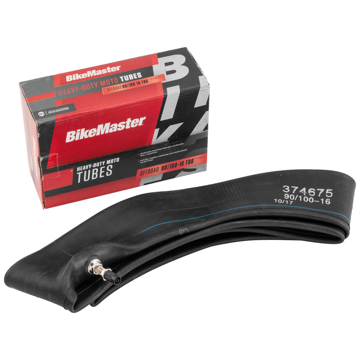 BikeMaster 90/100-16 Heavy Duty TR-6 Straight Metal Stem Tube