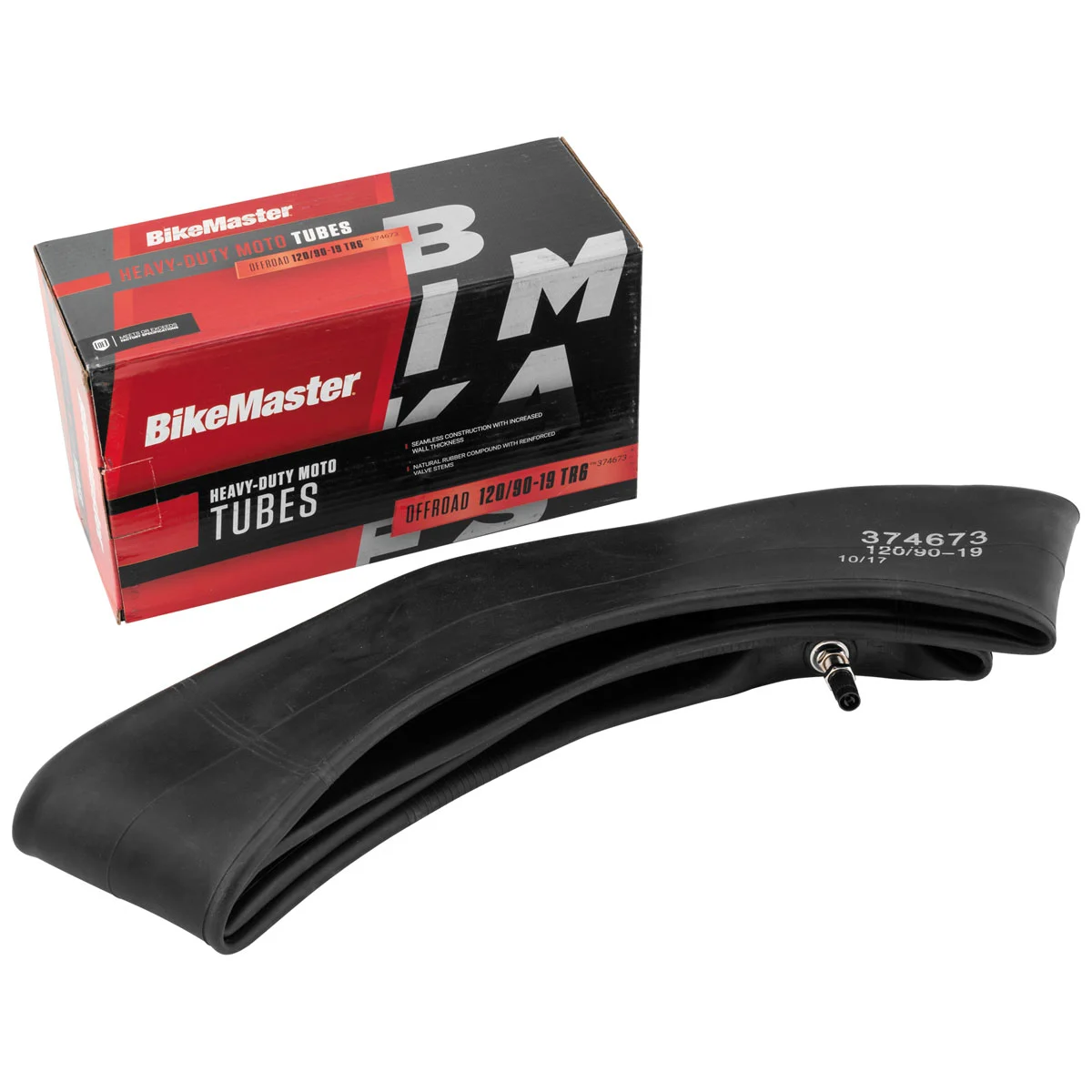 BikeMaster 120/90-19 Heavy Duty TR-6 Straight Metal Stem Tube