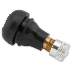 BikeMaster 15mm Rubber Valve Stem With Metal Cap