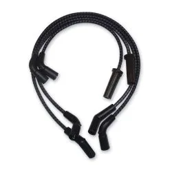 Sumax Black With Blue Tracer Braided Cloth Spark Plug Wire Set