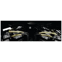 Sumax Yellow With Red & Black Tracer Braided Cloth Spark Plug Wire Set