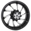 Coastal Moto Hurricane Black Rear Wheel, 18" X 5.5" Non-ABS