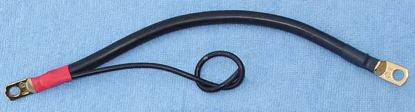 Terry Components Battery Cable With Auxiliary Wire 6"